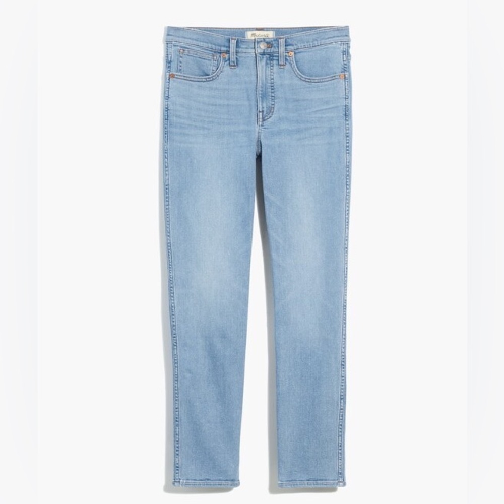 NWT Madewell Mid-rise Stovepipe Light Blue Jeans in Abel Wash size 28P